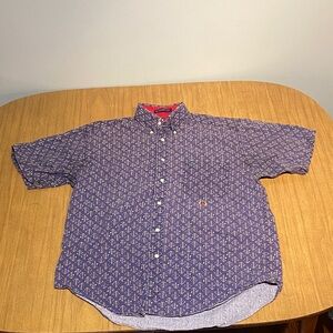 Tommy Hilfiger Blue Anchor Pattern Shirt